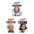 Icons of Inspiration Illustrated Biography Combo Pack (Set of 3 Books) for Kids Age 6  12 Years (Neil Armstrong, Anne Frank, Al