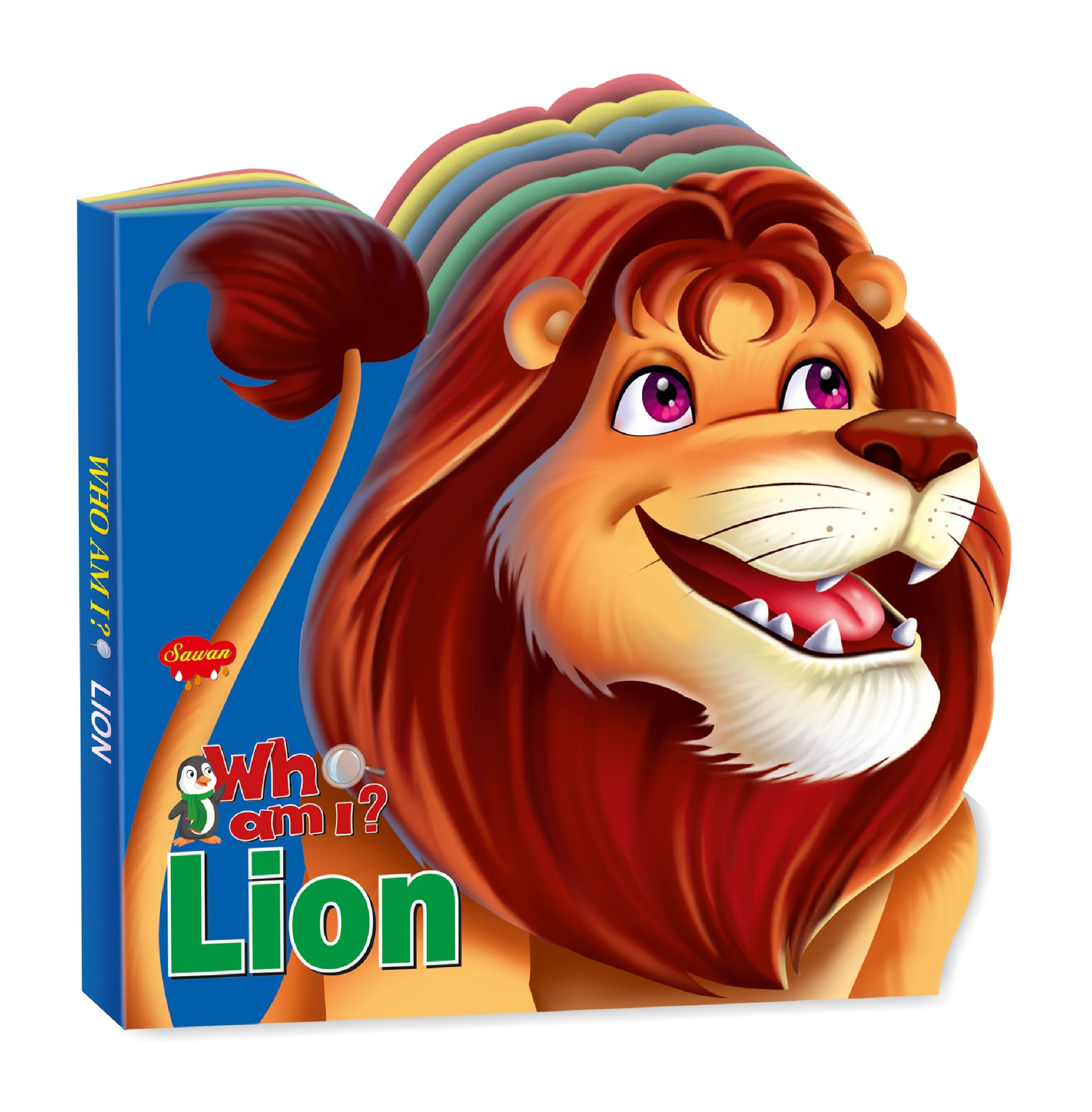 Sawan Presents Who Am I Lion | DieCut Shape BoardBook