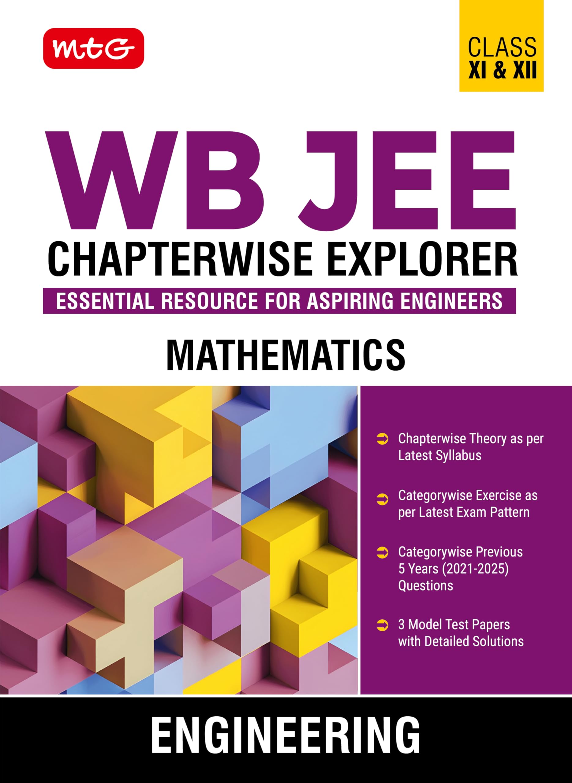 MTG WB JEE Chapterwise Explorer Mathematics For 20252026 Exam  WB JEE Engineering Previous Years Solved Papers (PYQ Book) with