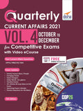Quarterly Current Affairs 2021 Vol. 4  October To December For Competitive Exams With Video Ecourse 5Th Edition