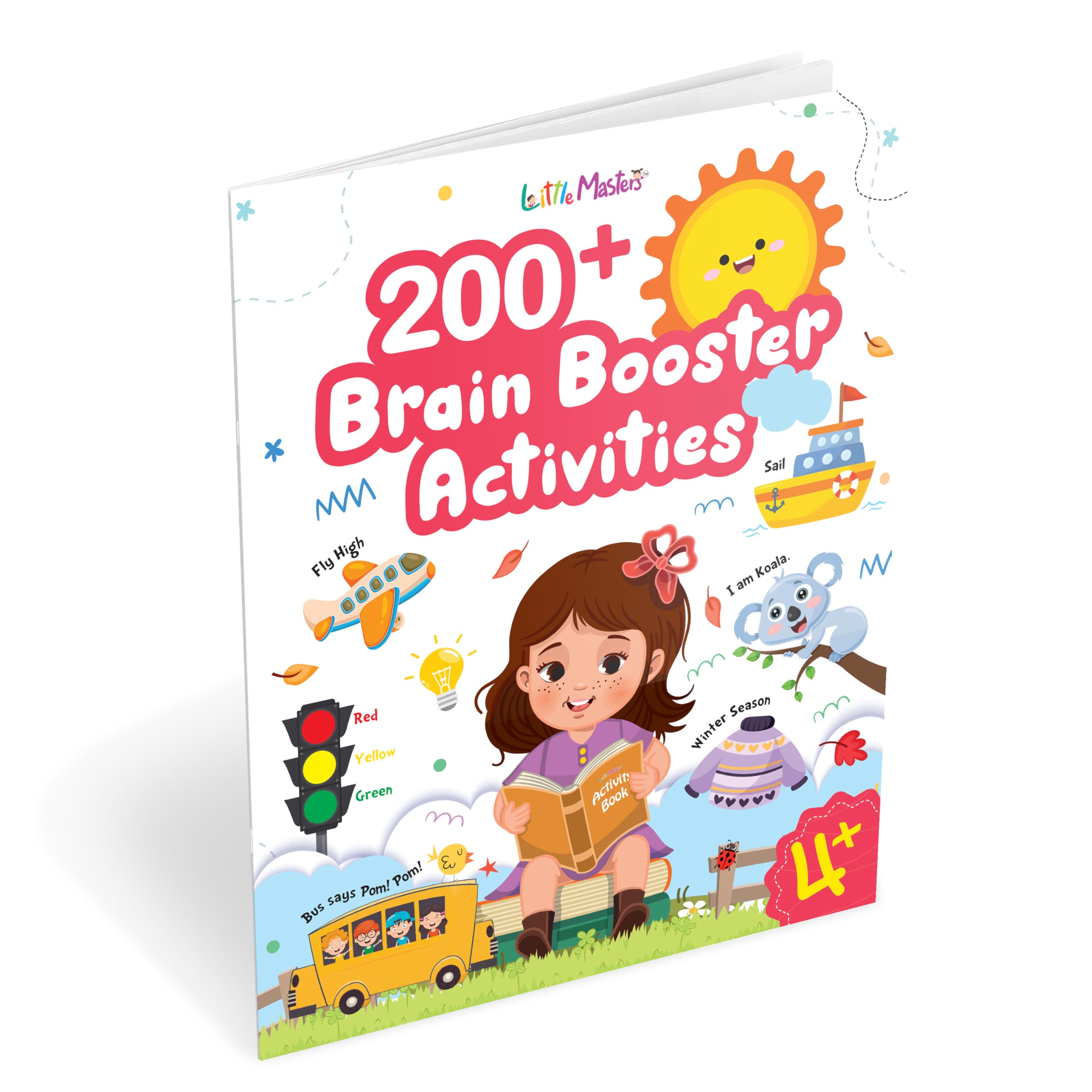 200+ Brain Booster Activity Book  Fun learning daily Practice, Mindful Activities young learners: Sudoku, Crossword, Puzzles, C