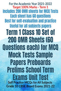 Term 1 Class 10 Set of 200 OMR Sheets (60 Questions each) for MCQ Mock Tests Sample Papers Preboards Prelims School Term Exams U