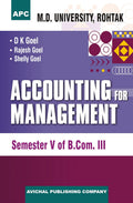 Accounting For Management Semester V Of B.Com. Iii (M.D.U.)