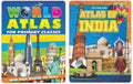 Atlases Books Pack A Set Of 2 Books For Children Age 9 12 Years | World Atlas And Atlas Of India