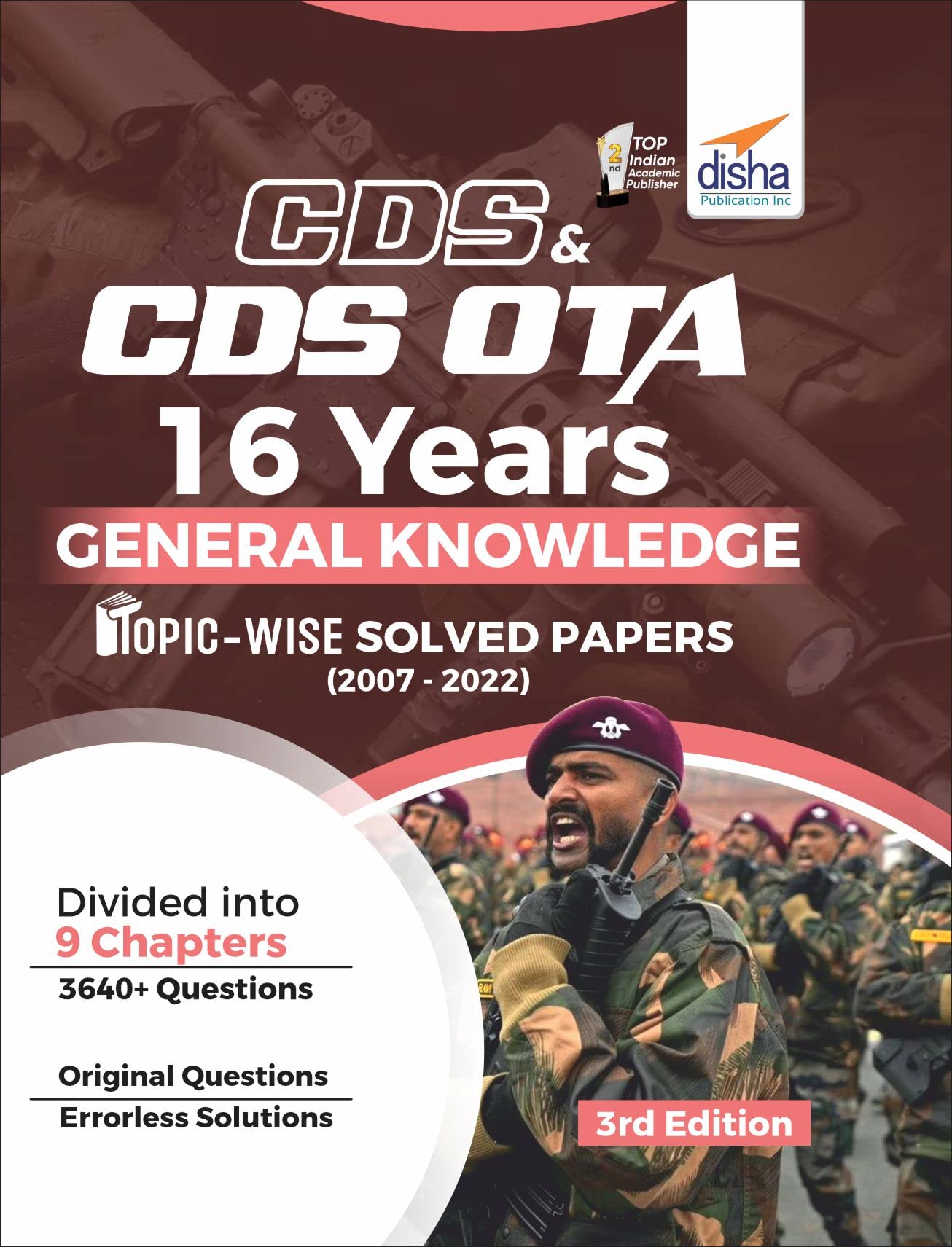 Cds & Cds Ota 16 Years General Knowledge Topic Wise Solved Papers (2007  2022) 3Rd Edition