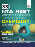 33 Years Neet Chapterwise & Topicwise Solved Papers Chemistry (2020  1988) 15Th Edition
