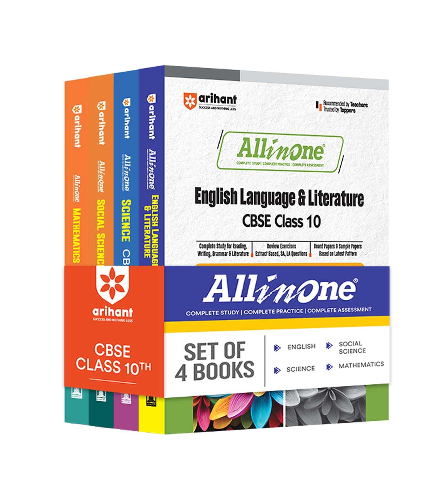 (Old Edition) All In One Combo Class 10 Science, Mathematics, Social Science, English For Cbse Exam 2025