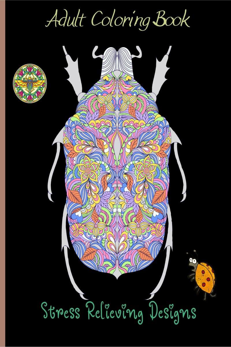 Adult Coloring Book Stress Relieving Designs : Amazing Adult Coloring Patterns for Stress Relieving with Different and Unique De