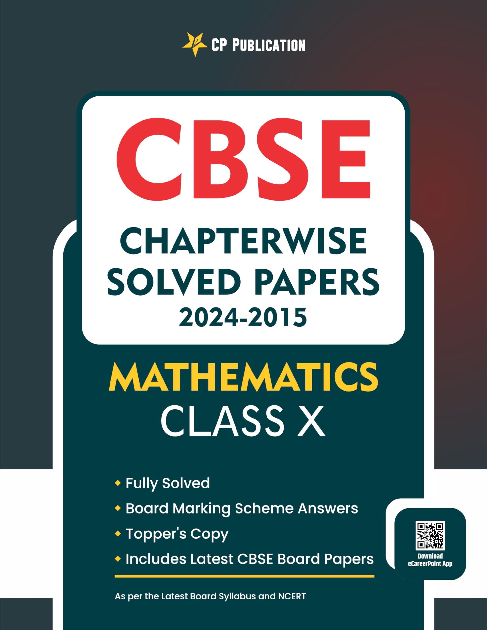 CBSE Chapterwise Question Bank Class 10 Maths Solved Papers 2015 to 2023