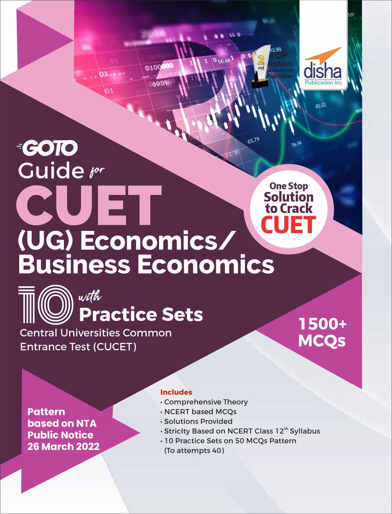 Go To Guide For Cuet (Ug) Economics/ Business Economics With 10 Practice Sets; Cucet  Central Universities Common Entrance Test