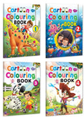 Sawan Cartoon Colouring Book  1 To 4 | Set Of 4 Books