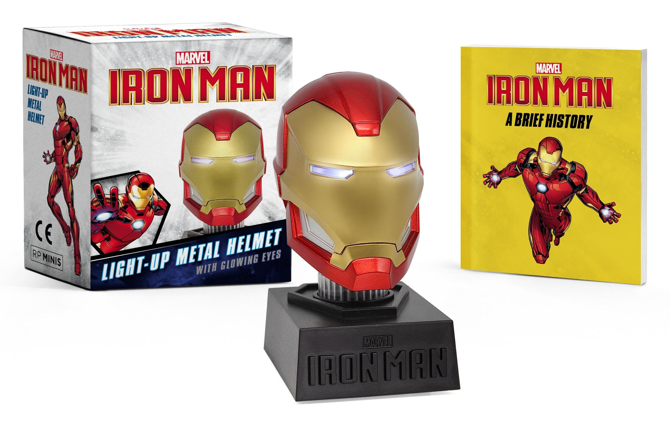 Marvel: Iron Man LightUp Metal Helmet: With Glowing Eyes (RP Minis)