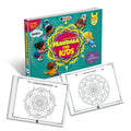 Mandala Art Coloring Book For Kids Level1 | Copy Coloring Book with Tear Out Sheets, Mandala Sticker Set & Positive Affirmation