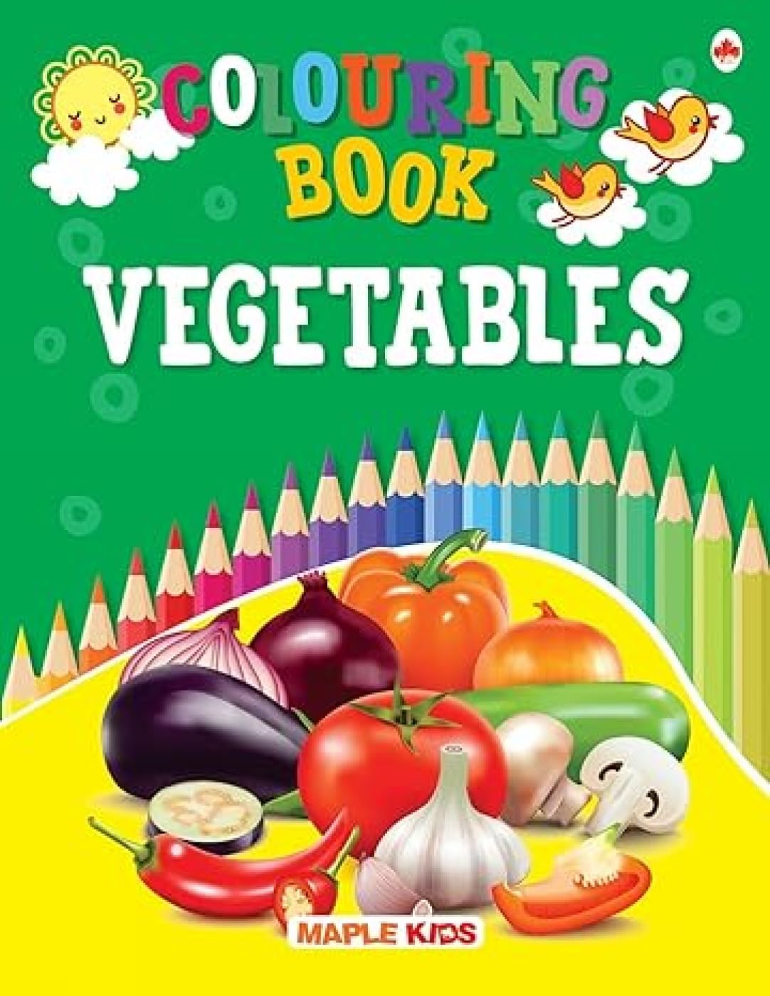 Colouring Book  Vegetables  Crayons Colour  Colouring Activity Book  Gift to Children for Painting, Drawing and Colouring  