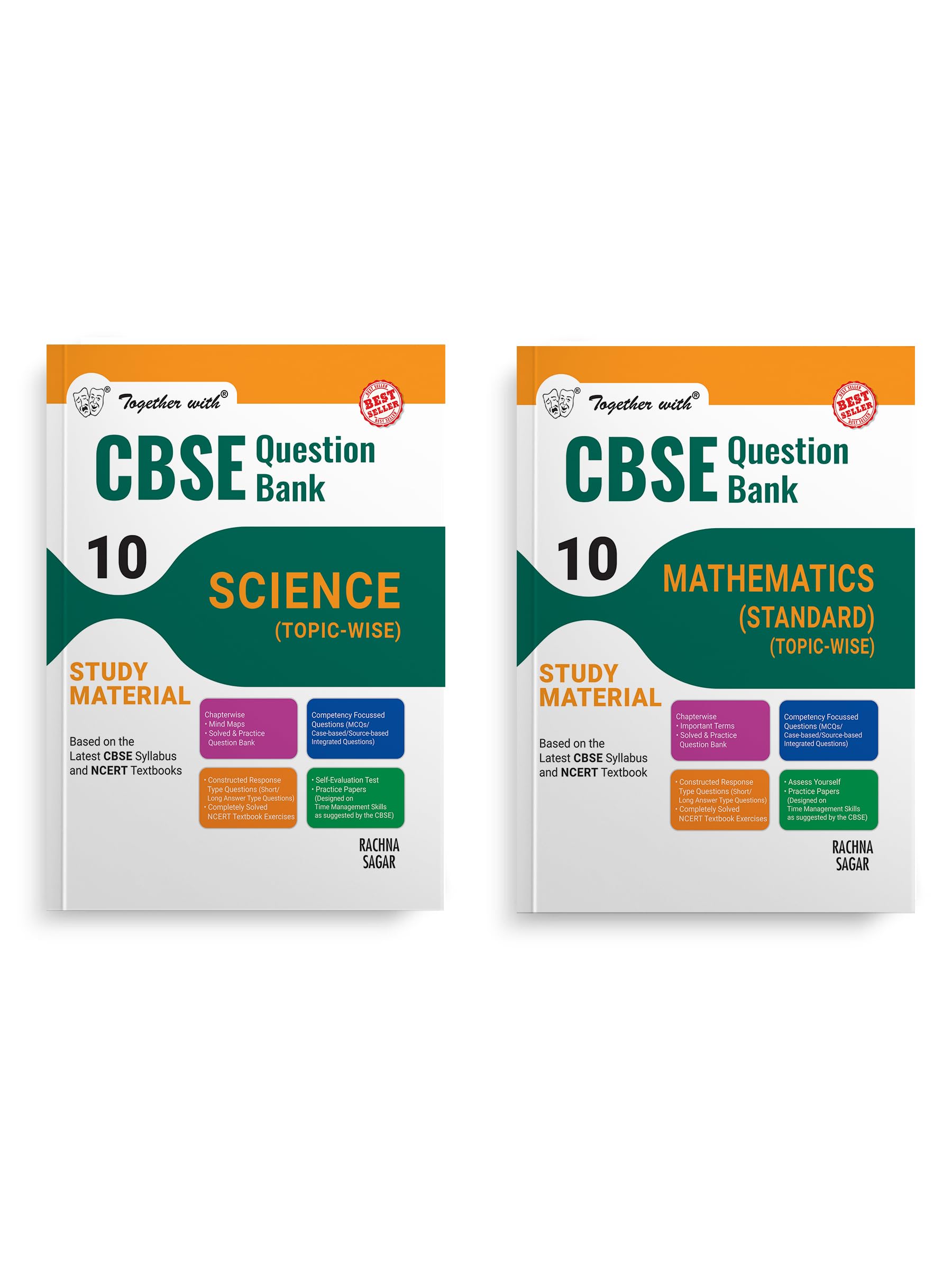 Together with CBSE Science & Mathematics Std Class 10 Question Bank Exam 2025 (Set of 2 Books) (Chapterwise & Topicwise)