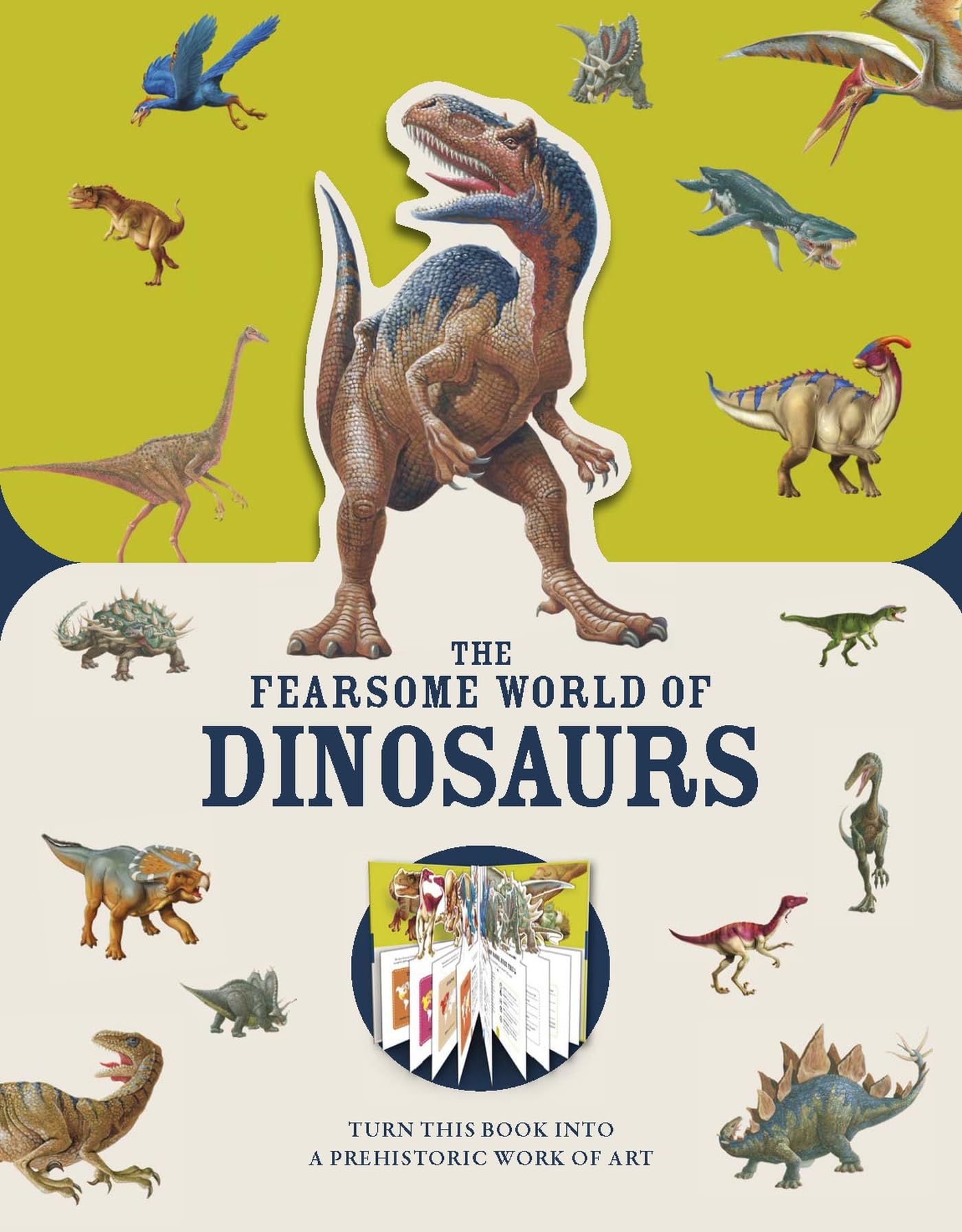 Paperscapes: The Fearsome World of Dinosaurs: Turn This Book Into a Prehistoric Work of Art