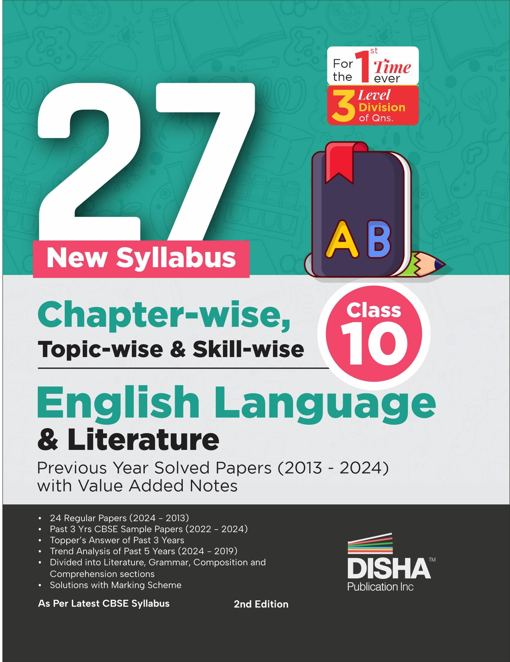 27 New Syllabus ChapterWise, TopicWise & SkillWise Cbse Class 10 English Language & Literature Previous Year Solved Papers (2