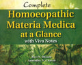 Complete Homoeopathic Materia Medica at a Glance with Viva Note