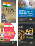 DishaS Smart Prep Edge Combo (Set Of 4 Books)  Upsc Files With Geography Through Maps, Indian Art & Culture & General Knowled