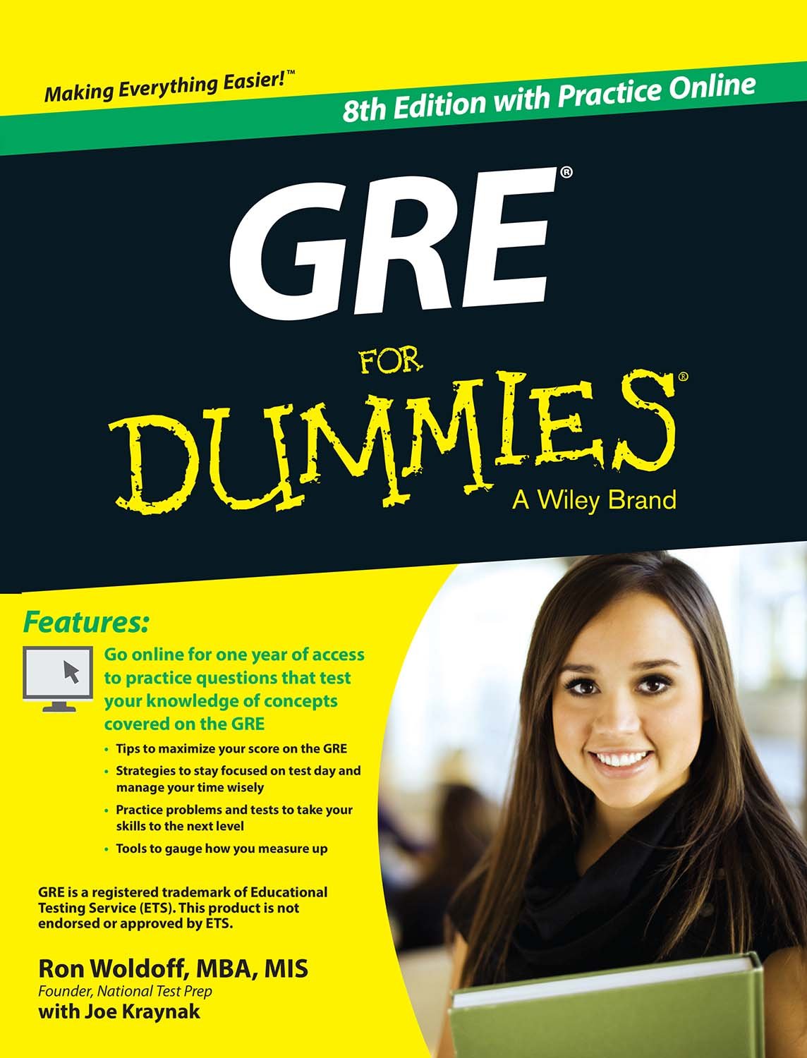 Gre For Dummies: With Practice Online, 8Ed | E