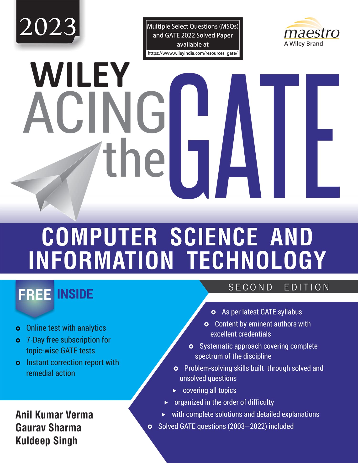 Wiley Acing the GATE: Computer Science and Information Technology, 2ed, 2023