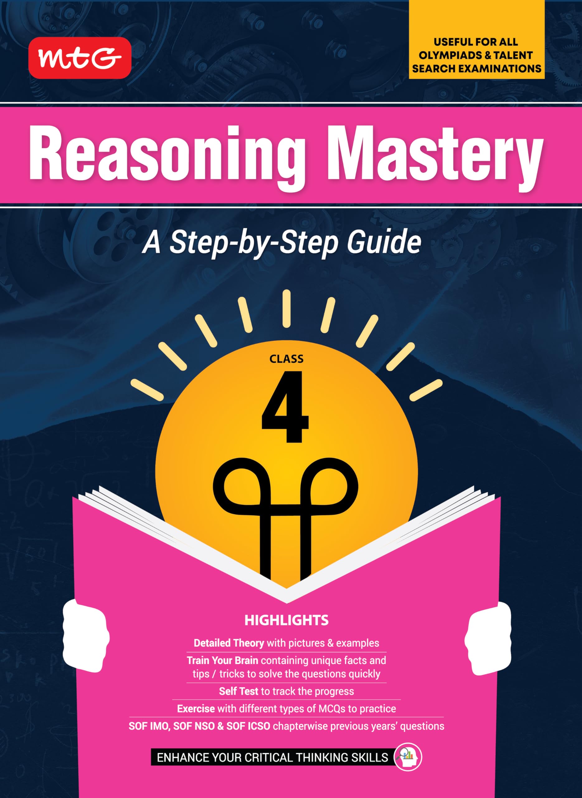 MTG Class4 Reasoning Mastery Book | A StepbyStep Guide | Useful For All Olympiads & Talent Search Exam 202526