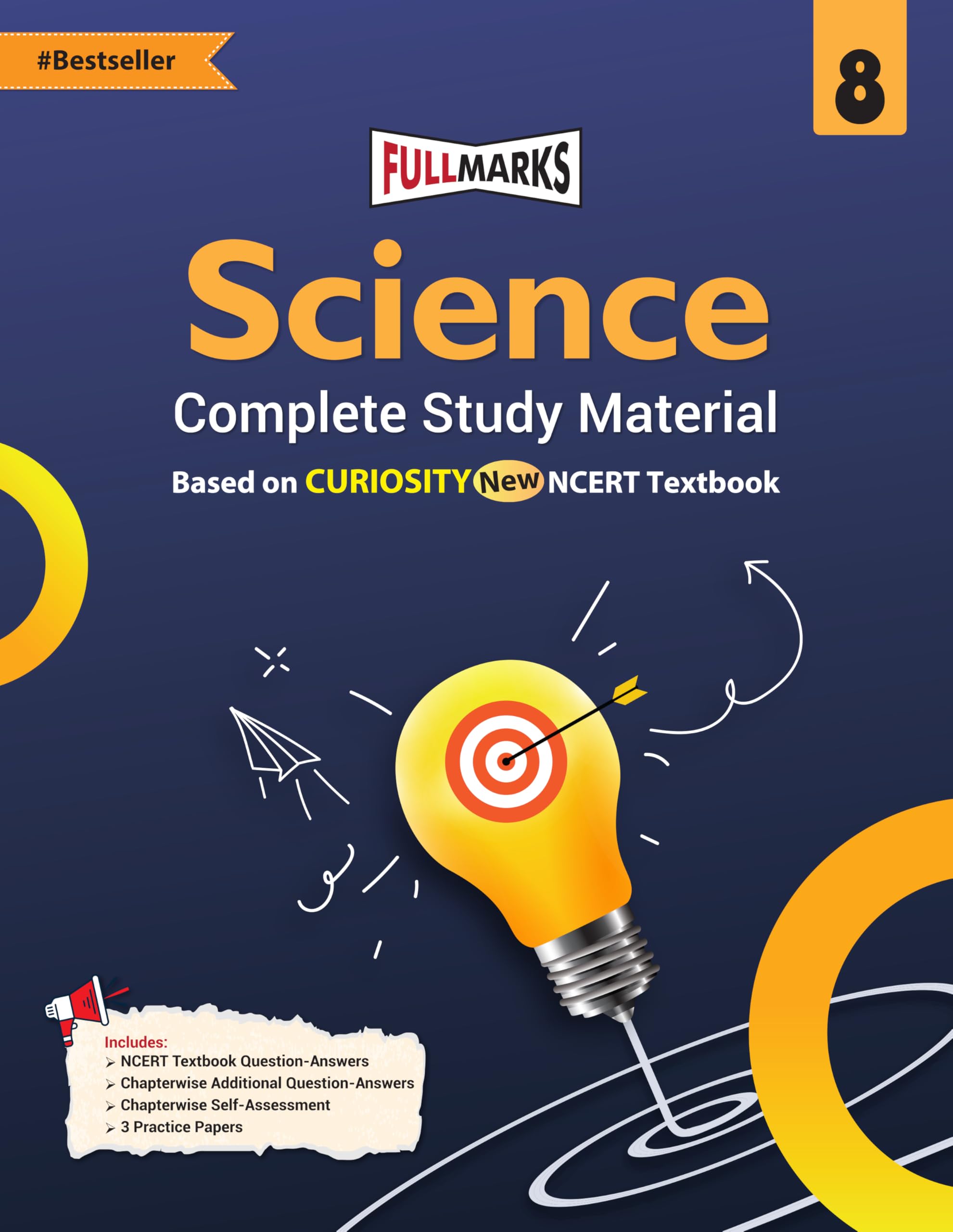 Full Marks Science Curiosity Class 8 Complete Study Material  for CBSE 2026 Exams | New Edition as per Latest NCERT Textbooks |