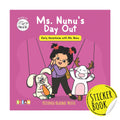Ms. Nunus Day Out by SAM & MI | Sticker & Activity Book for Toddlers | ScreenFree Interactive Fun for Kids, Boys & Girls | Perf