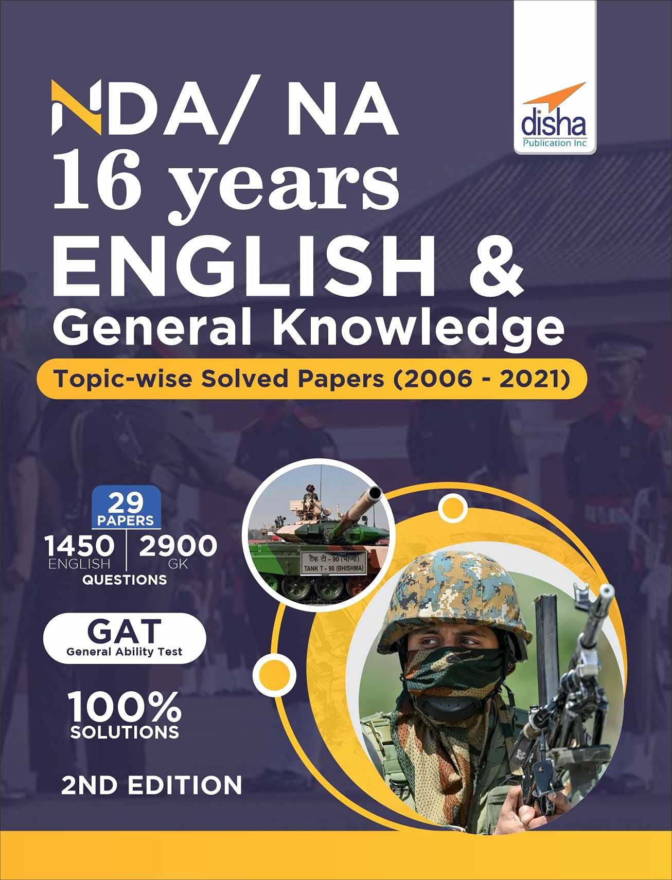 Nda/ Na 16 Years English & General Knowledge TopicWise Solved Papers (2006  2021) 2Nd Edition [Paperback] Disha Experts