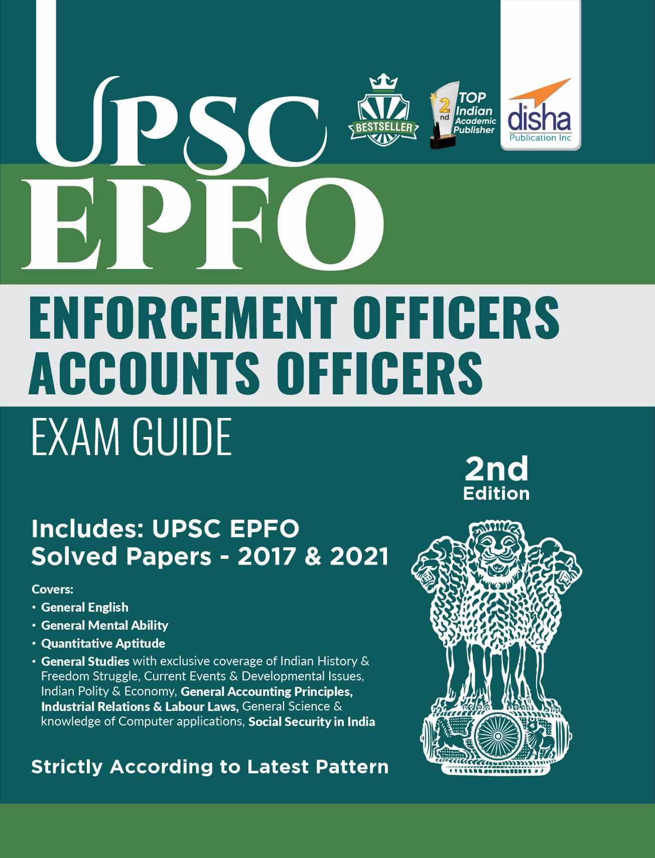 Upsc Epfo (Enforcement Officers/ Accounts Officers) Exam Guide 2Nd Edition