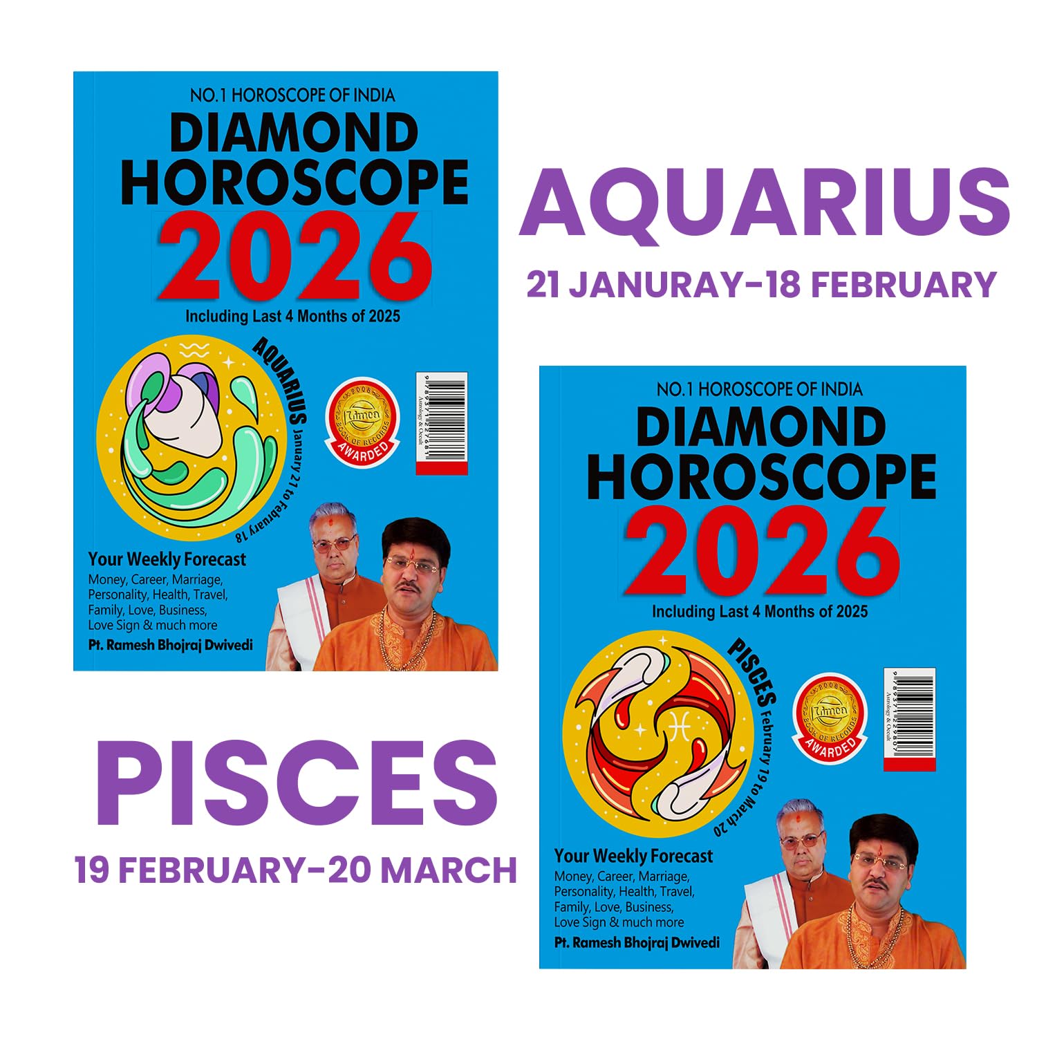 Horoscope 2026 : Sun Sign Book Of Aquarius + Pisces