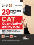29 Previous Year Cat Quantitative Ability (Qa) TopicWise Solved Papers (2022  1994) 16Th Edition | Previous Year Questions Pyq