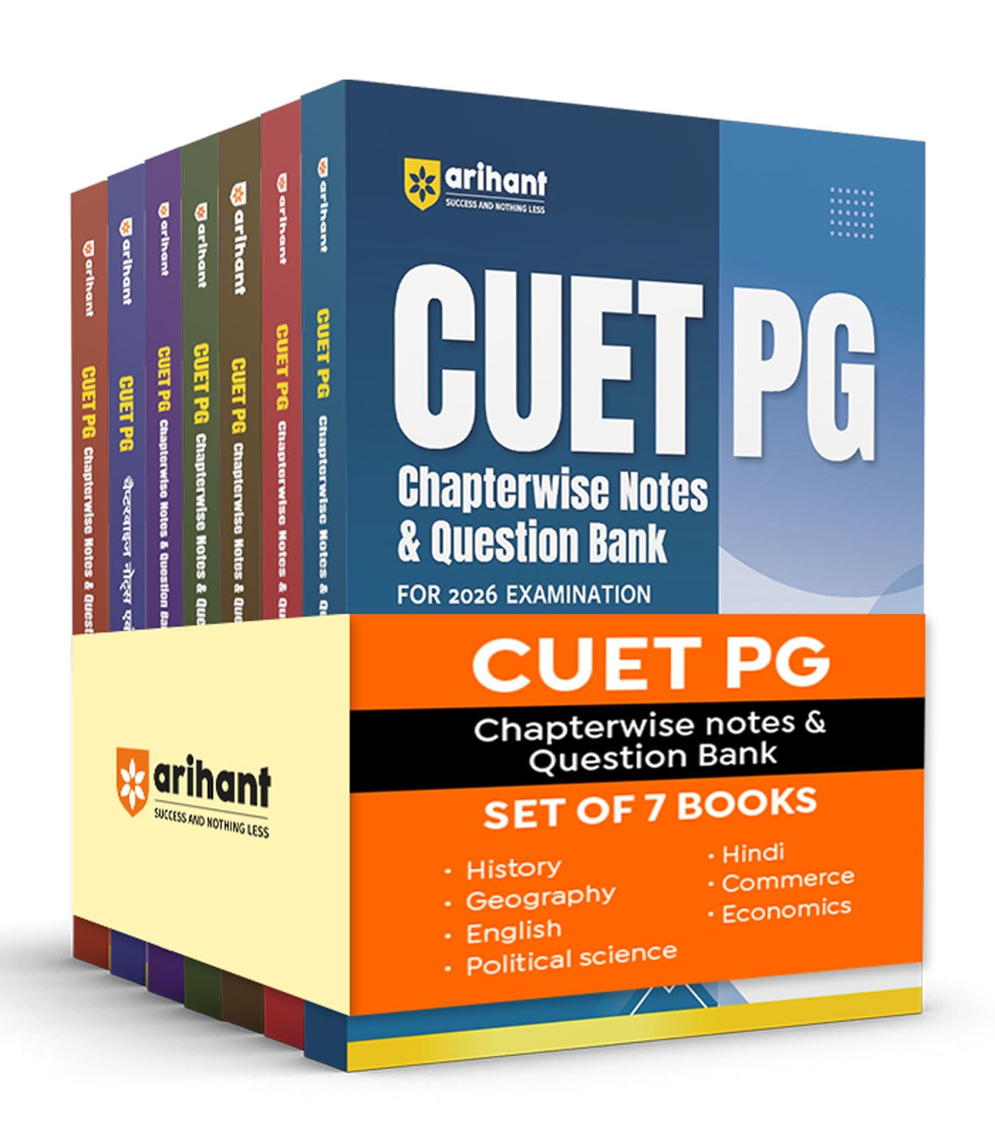 Arihant CUET PG Chapterwise Notes & Question Bank For 2026 Combo | Set of 7 Books | History, Geography, English, Political Scien