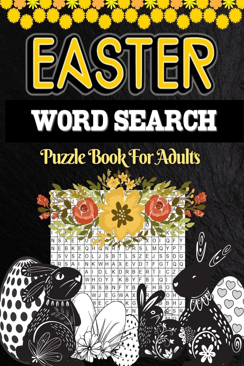 Easter Word Search Puzzle Book For Adults : Large print activity book with word search games for seniors and teens | A fun workb