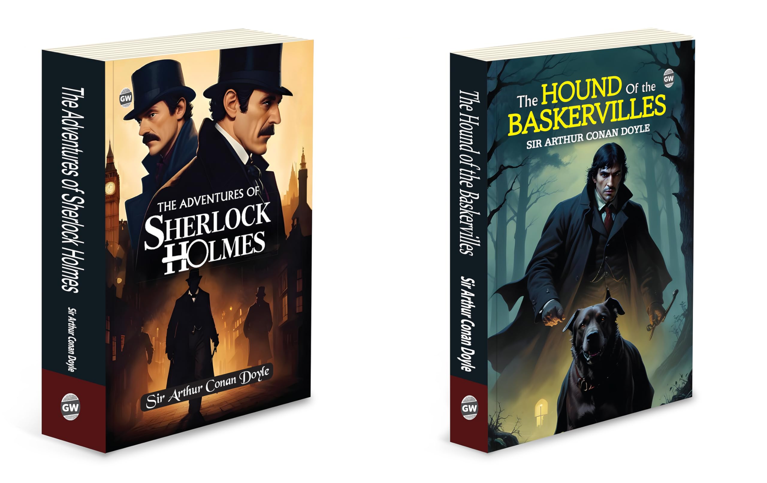The Hound of the Baskervilles and The Adventures of Sherlock Holmes : Sherlock Holmes Mega Pack, Must read detective fiction co