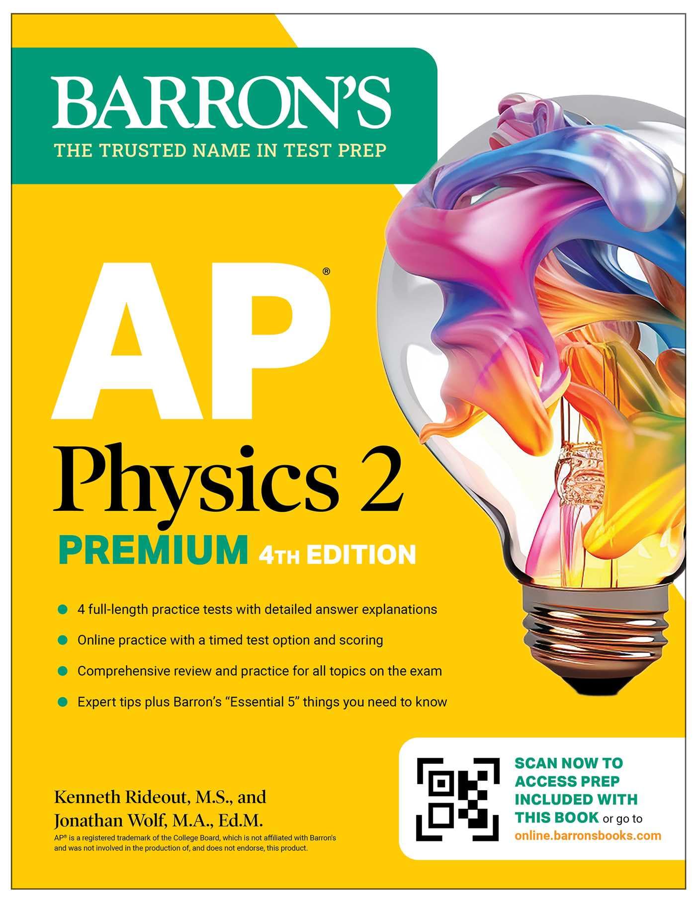 AP Physics 2 Premium, Fourth Edition: Prep Book with 4 Practice Tests + Comprehensive Review + Online Practice (2026) (Barrons 