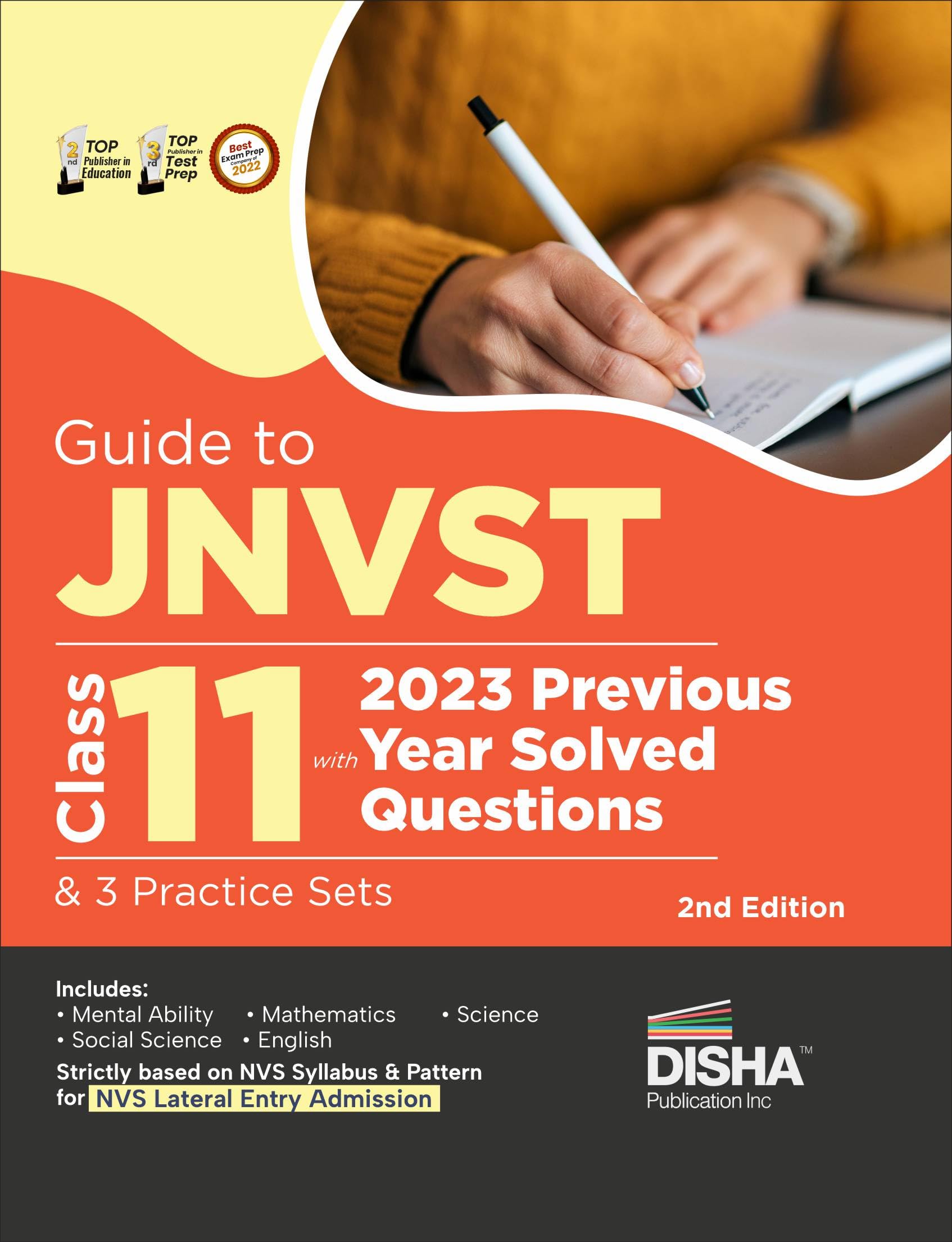 Guide To Jnvst Class 11 With 2023 Previous Year Solved Questions & 3 Practice Sets 2Nd Edition | Jawahar Navodaya Vidyalaya Sele