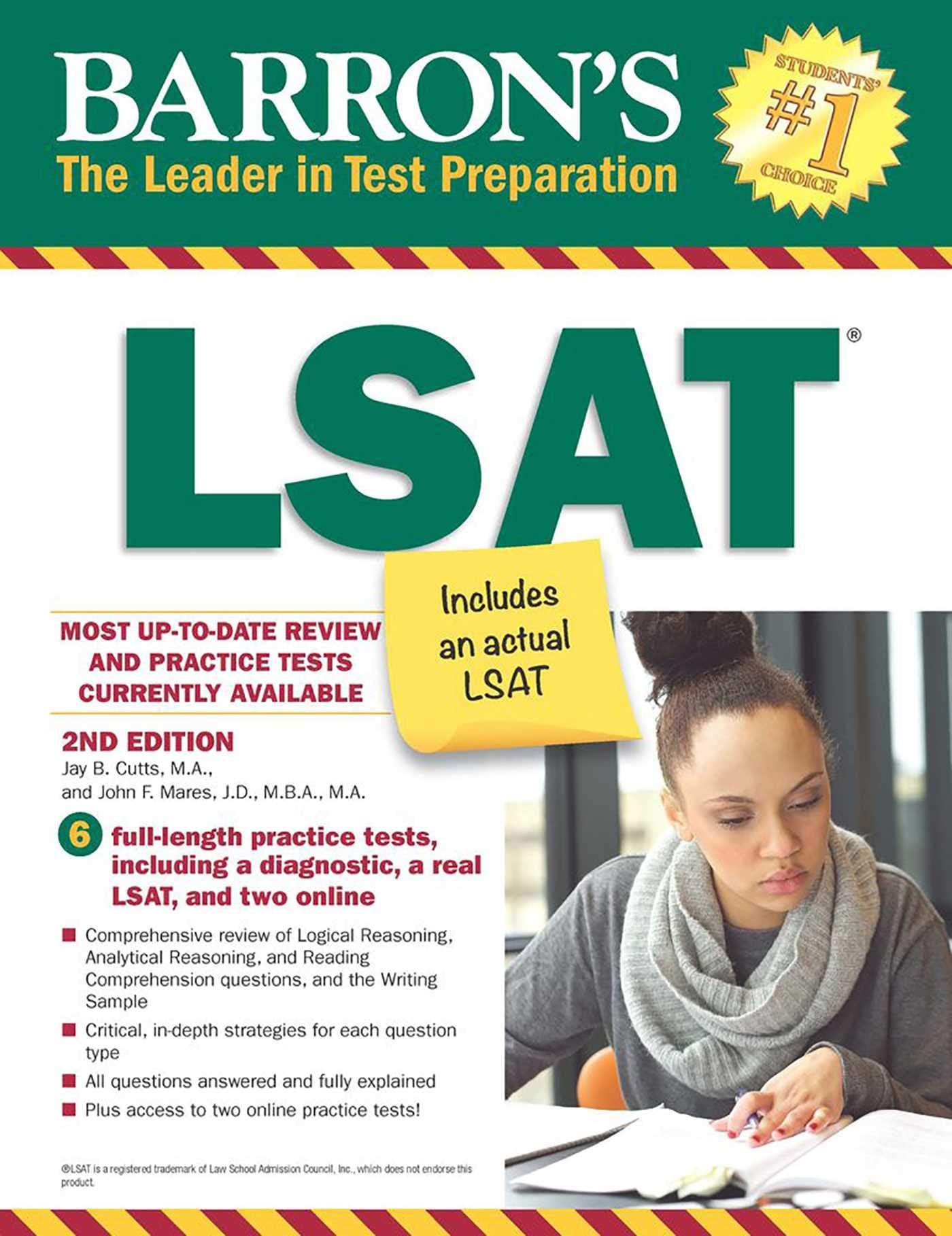 LSAT with Online Tests (Barrons Test Prep)