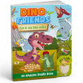 Hello Friend Books StepCut Board Book for Kids: Dino Friends  Learn Amazing Facts About Dinosaurs: Dino Friends  An Amazing B