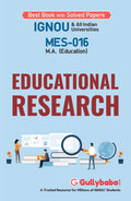 Gullybaba IGNOU MAEDU (Latest Edition) MES16 Educational Research In English Medium, IGNOU Help Books with Solved Sample Questio
