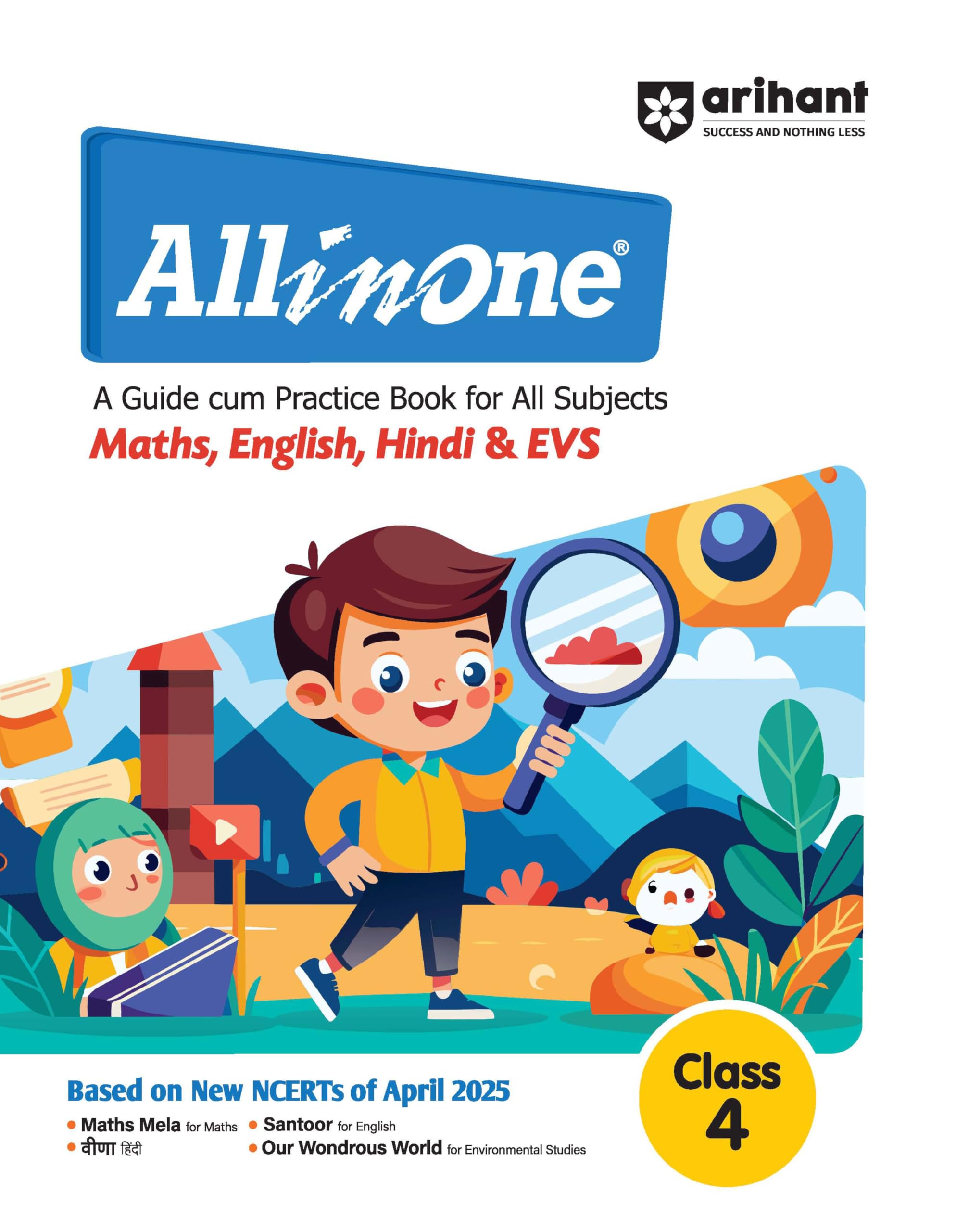Arihant All in One Class 4th | A Guide Cum Practice Book for All Subjects (Maths, English, Hindi & EVS) | Based on New NCERT of 