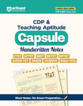 Arihant CDP and Teaching Aptitude Capsule Handwritten Notes Exam 20025| Book for SSC, Railway, Banking, Police, AFCAT, DSSSB, IB