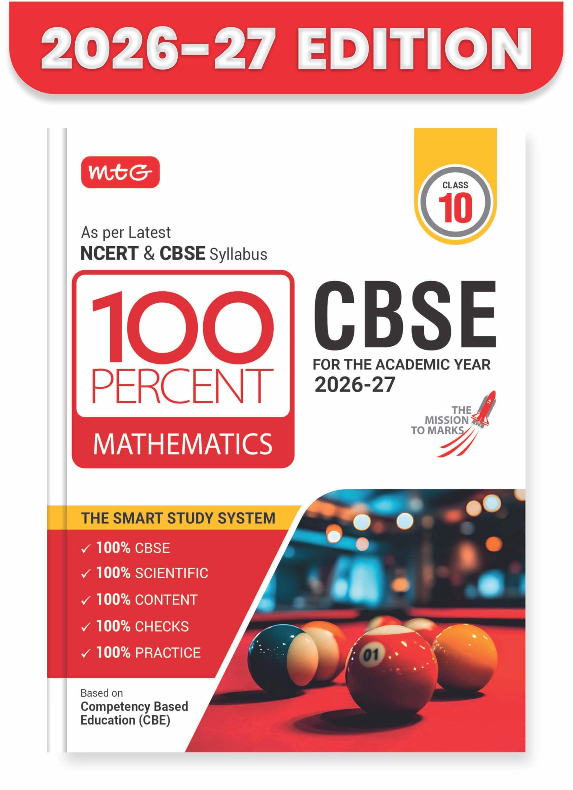 MTG 100 Percent NCERT & CBSE Mathematics Class 10 For 202627 Exam | As Per Revised NCERT Textbooks Syllabus | Theory, Concept M