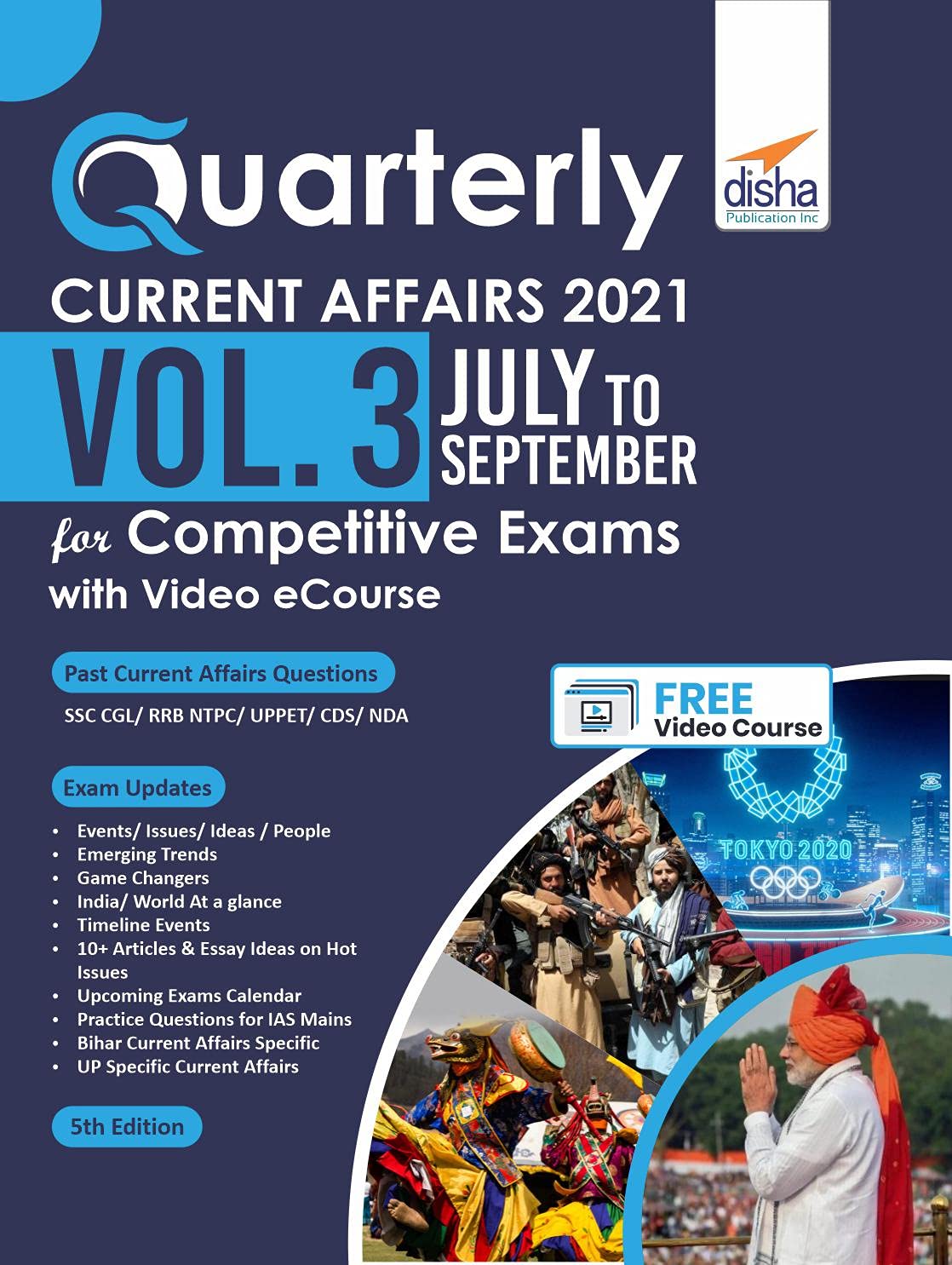 Quarterly Current Affairs Vol. 3  July To September 2021 For Competitive Exams With Video Ecourse