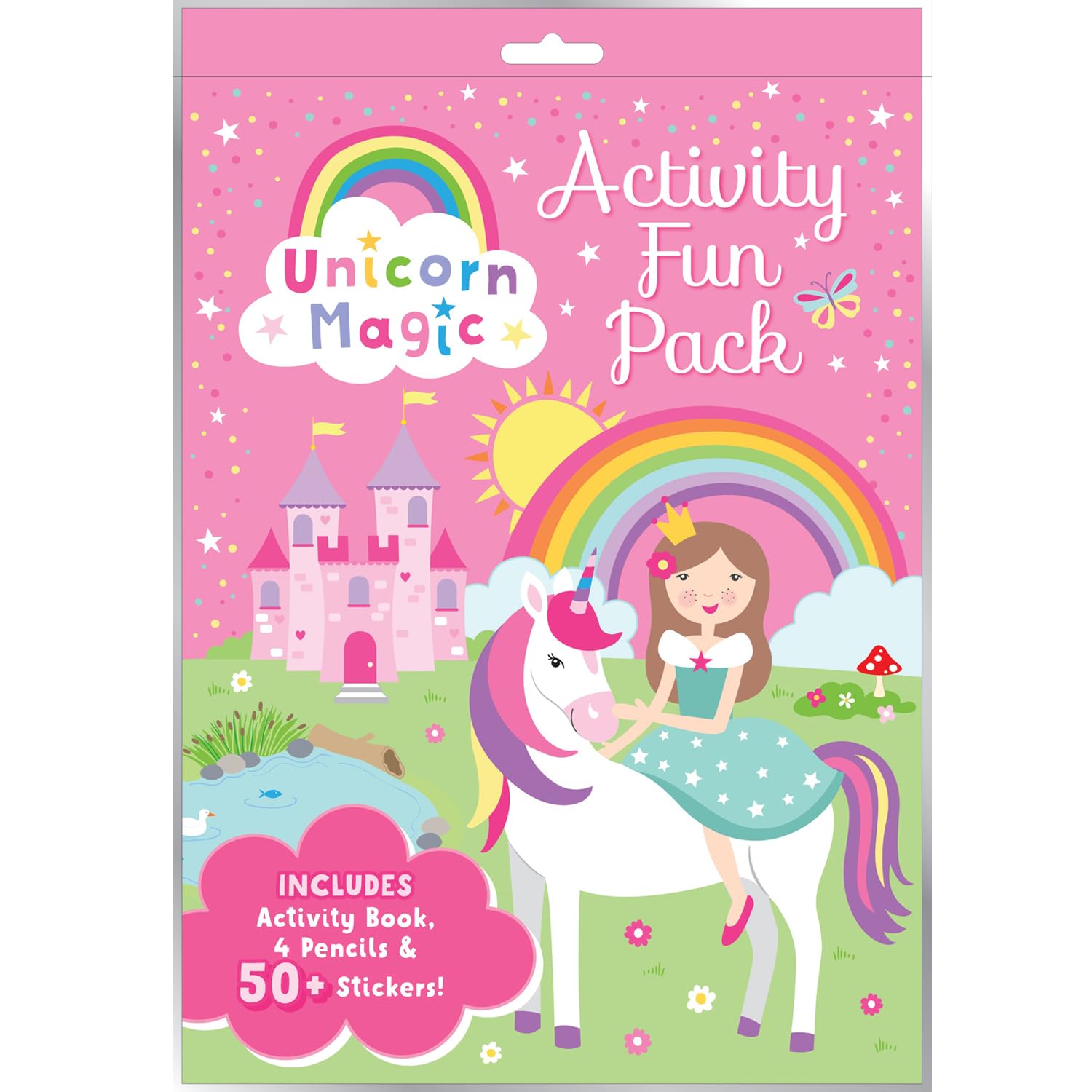 Unicorn Magic  Activity Fun Pack| Colouring, Stickers & Puzzles | Creative & Fun Activities for Kids| Resealable| Travelfriend