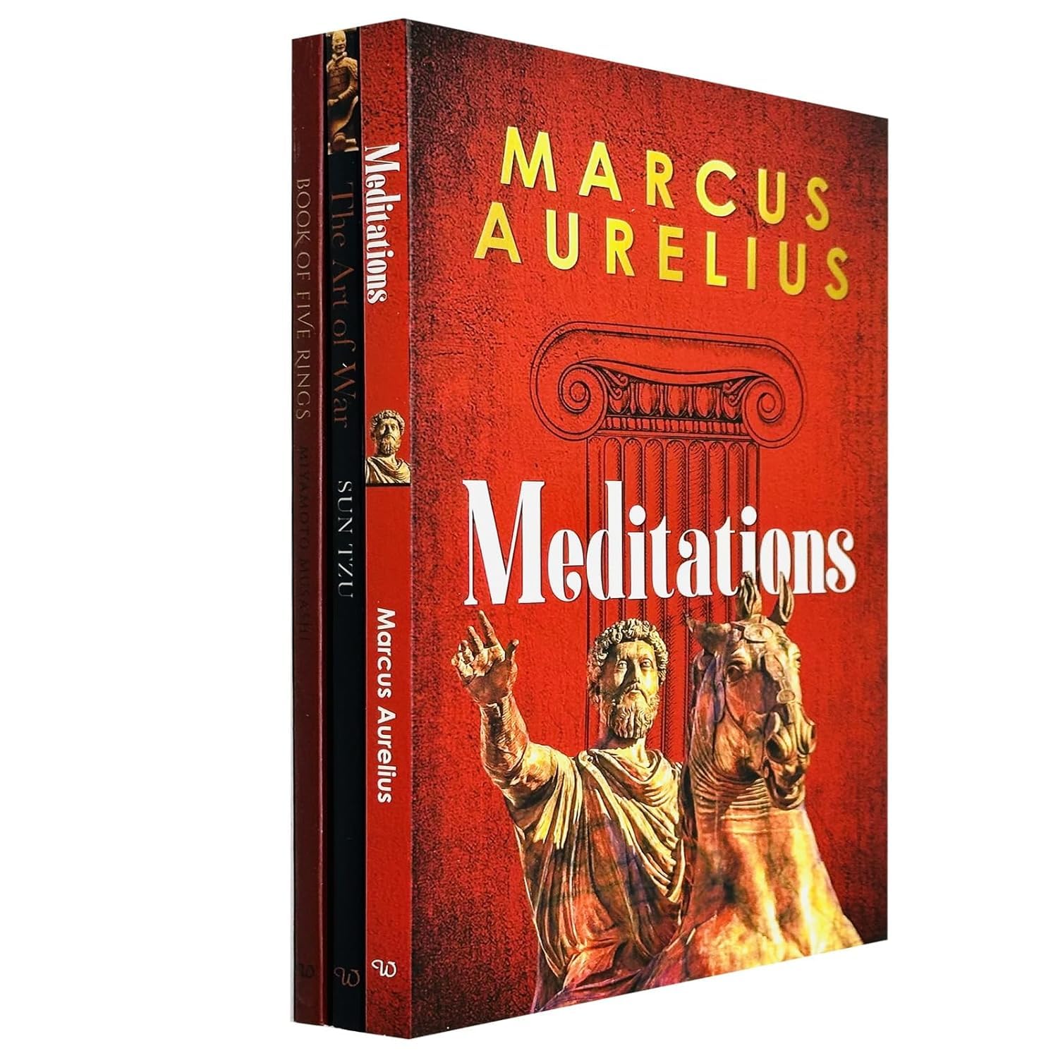Meditations, The Art Of War & Book Of Five Rings 3 Books Collection Set