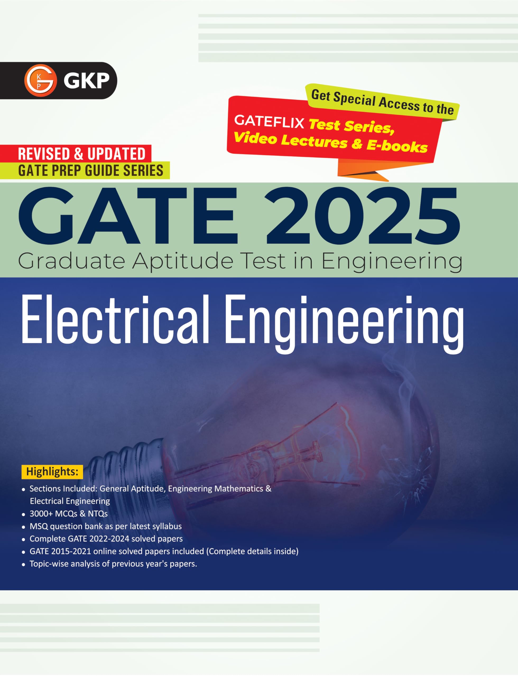 Gkp Gate 2025 : Electrical Engineering  Guide (Includes Solved Papers Of Gate 202224)