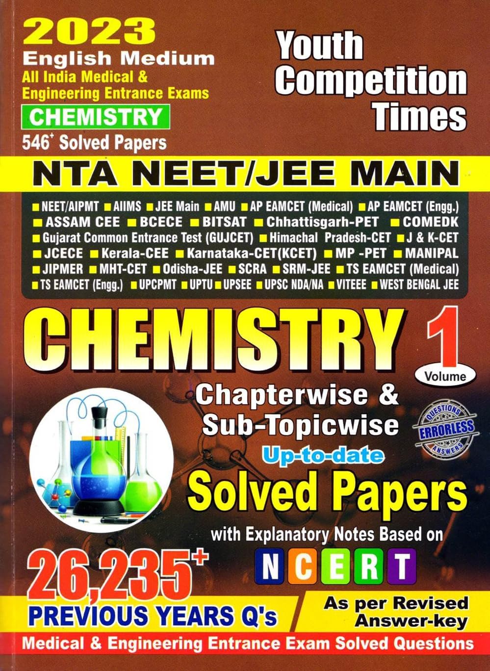 YCT Chemistry Volume 1 | All India Medical Entrance Exams | Chapterwise Solved Papers Based on NCERT | NTA NEET | AIIMS | AMU | 