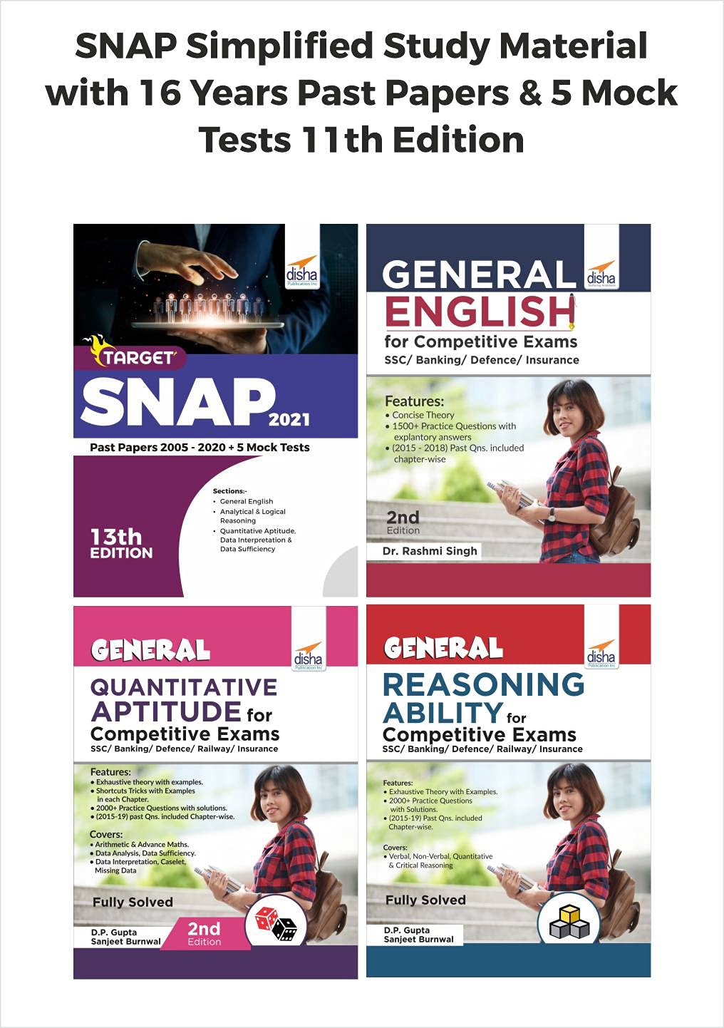 Snap Simplified Study Material With 16 Years Past Papers & 5 Mock Tests 11Th Edition