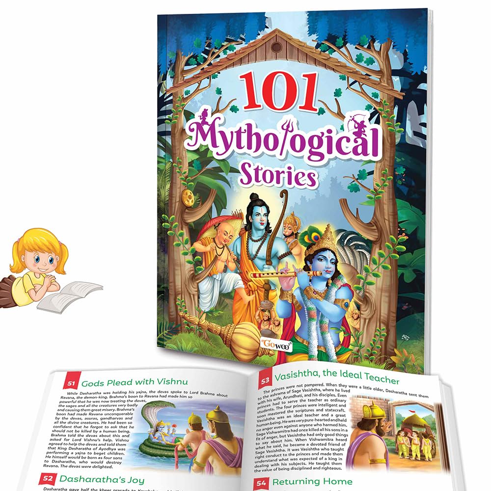 101 Mythological Stories (Paperback) : Timeless Stories for Children, Story Books for Kids, Mythological stories for kids, Engli